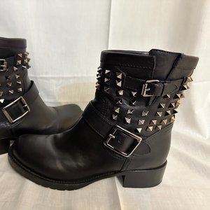 Valentino Garavani Leather Biker Boots